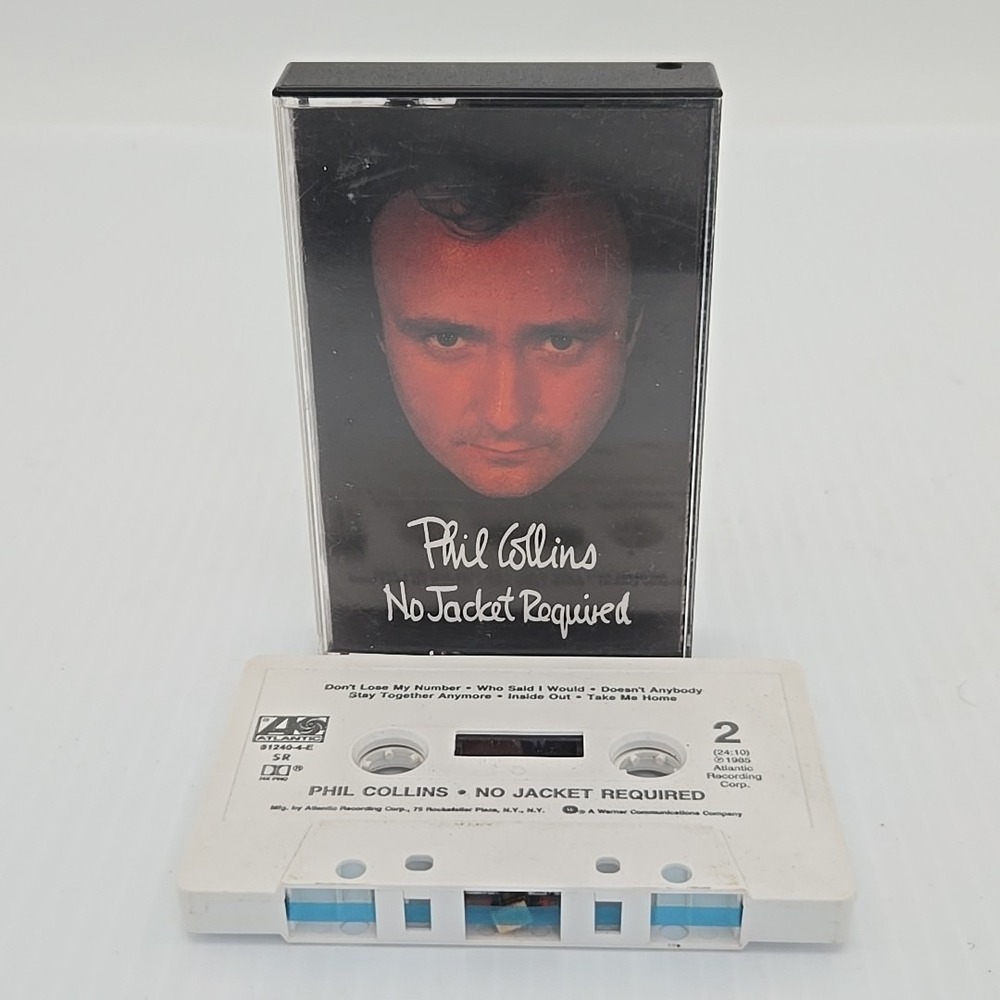 Phil Collins ' No Jacket Required ' Cassette Album US 1985 AR 781240-4‎ POP
